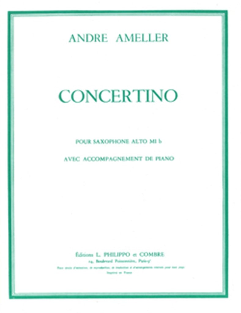 Concertino pour saxophone alto Op.125